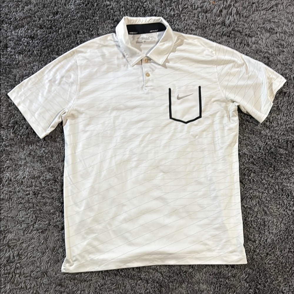 Nike White Polo Shirt Classic Cotton Comfort